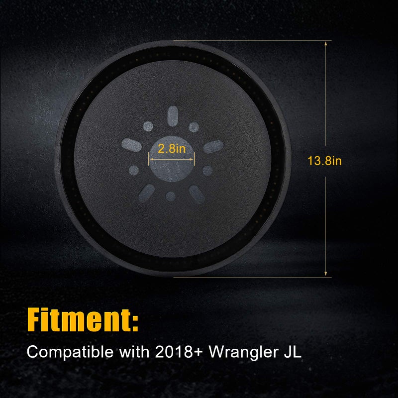 SUPAREE Plug and Play Spare Tire Brake Light Wheel 3rd Third Brake Light JL Spare Tire Light fits for Wrangler JL JLU 2018-2025 with Back Up Camera - Image 3